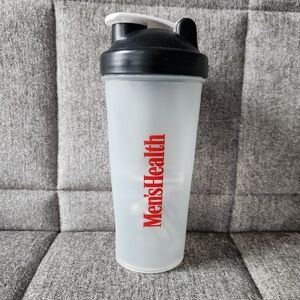 Men's Health Shaker For Protein Shakes And Pre-Workout Drinks Clear/ Black